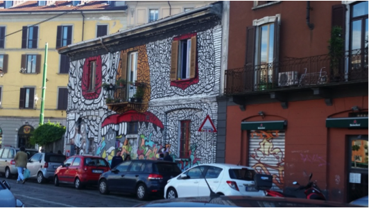 Casa Gorizzia, Navigli, Milano.