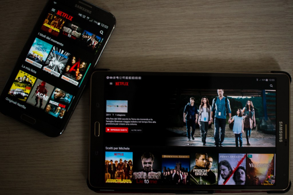 Netflix su smartphone e tablet
